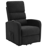 Orleans Furniture - Coaster - Amsdell Upholstered Power Lift Recliner with Remote Black - 603235P